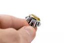 Ring Yellow Peridot Sterling silver 925 Vintage craft vrc043s
